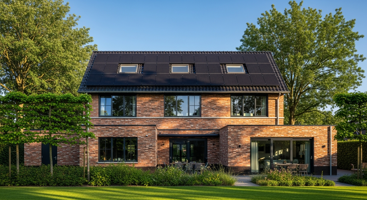 Woning met zonnepanelen