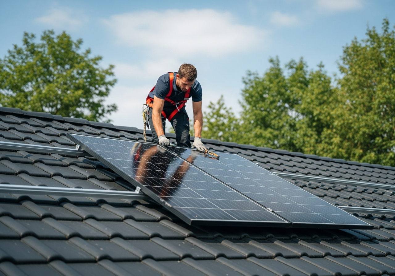 Installatie zonnepanelen